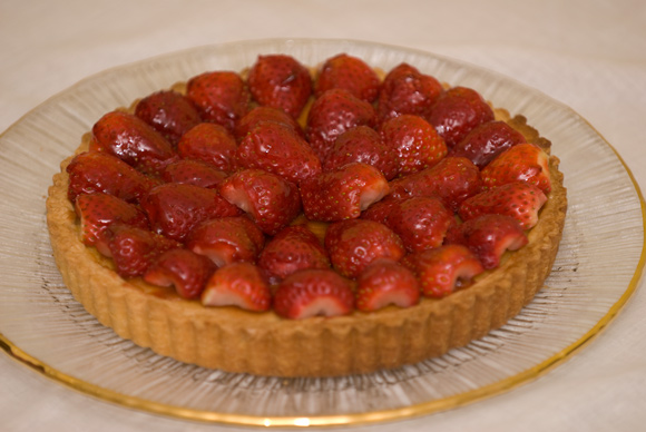 Almond Tart with Strawberries
