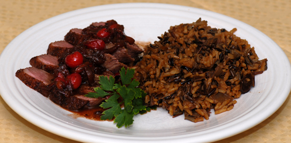 Wild Rice Pilaf with Forest Mushrooms