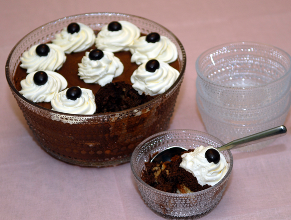 Deconstructed Chocolate-Rum Charlotte