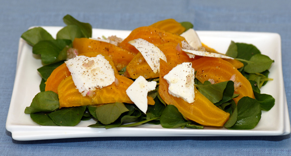 Golden Beet Salad with Watercress